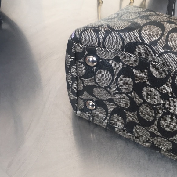 Coach / Signature/ Stripe/ Satchel/ - Picture 4 of 7